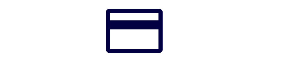 A simple dark blue icon resembling a calendar.